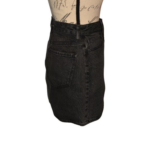 PacSun Two-Tone Gray Jean 5-Pocket Mini Skirt, size 25 - Picture 3 of 12